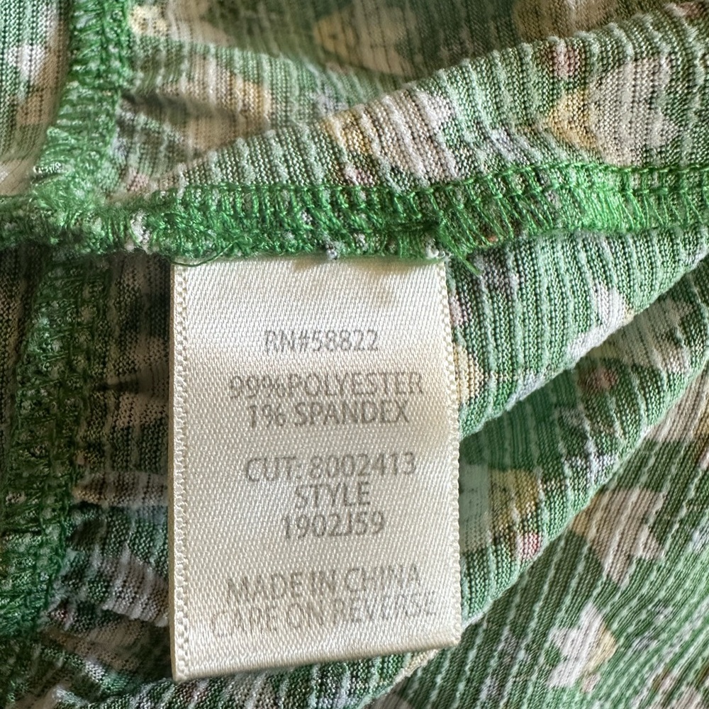 Max Studio Green Mini Dress with White Geometric Print - Picture 5 of 5